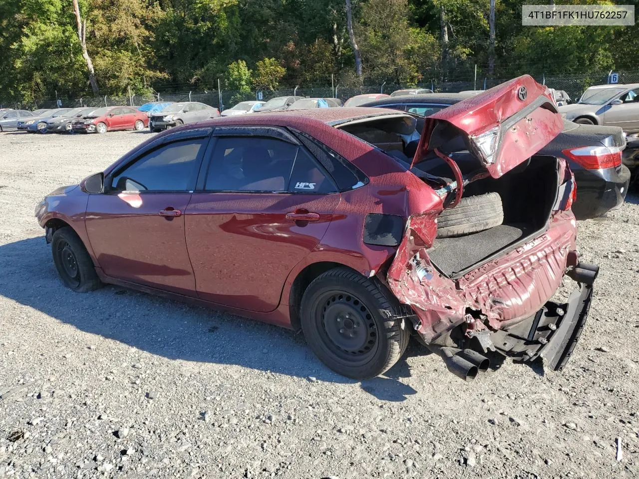 2017 Toyota Camry Le VIN: 4T1BF1FK1HU762257 Lot: 74265354