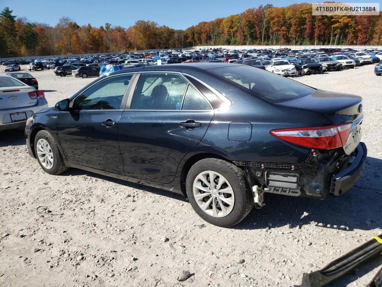 2017 Toyota Camry Hybrid VIN: 4T1BD1FK4HU213884 Lot: 75198104