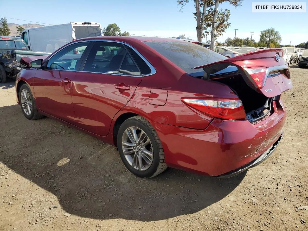 2017 Toyota Camry Le VIN: 4T1BF1FK3HU738834 Lot: 75768474