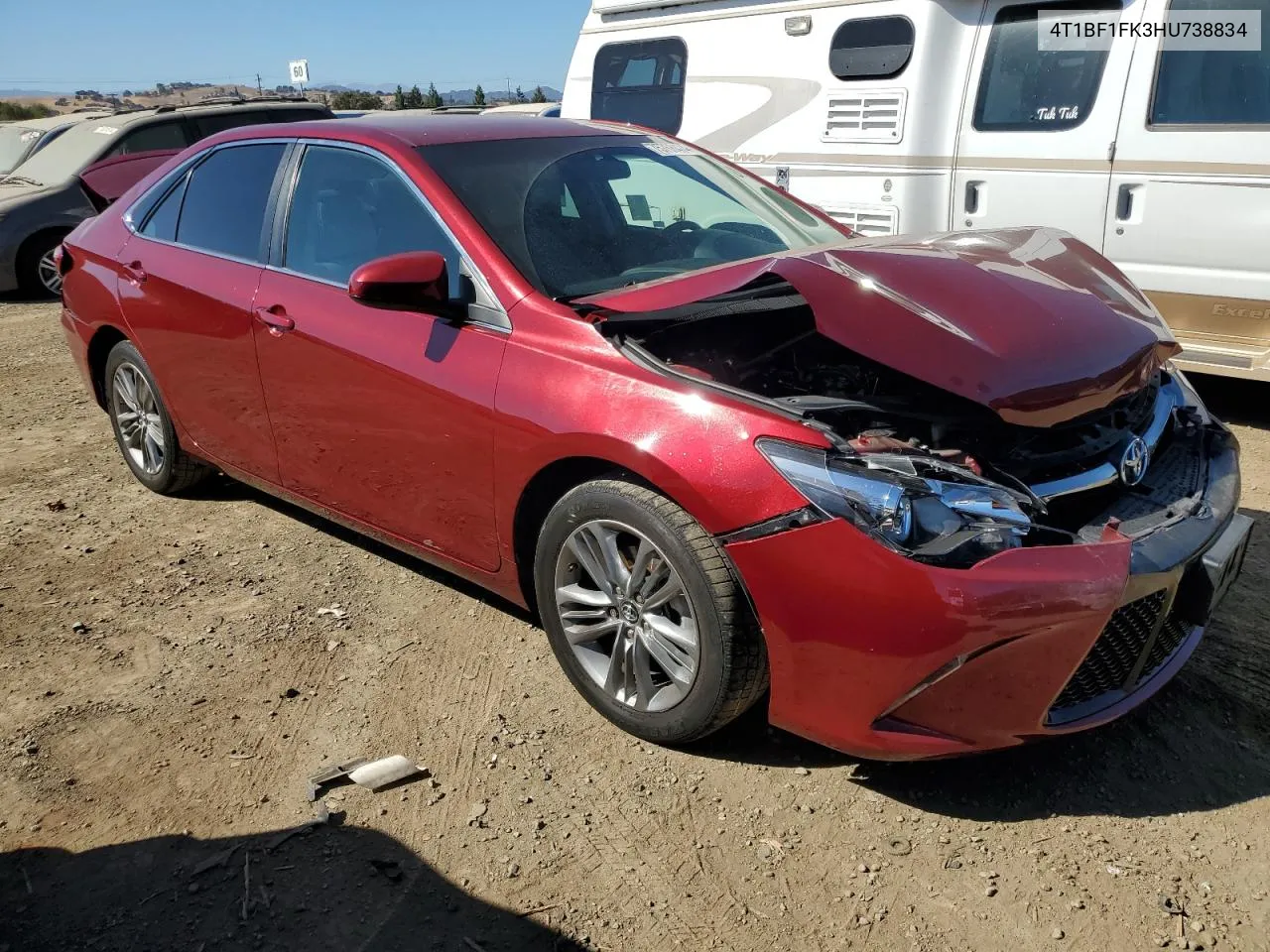 2017 Toyota Camry Le VIN: 4T1BF1FK3HU738834 Lot: 75768474