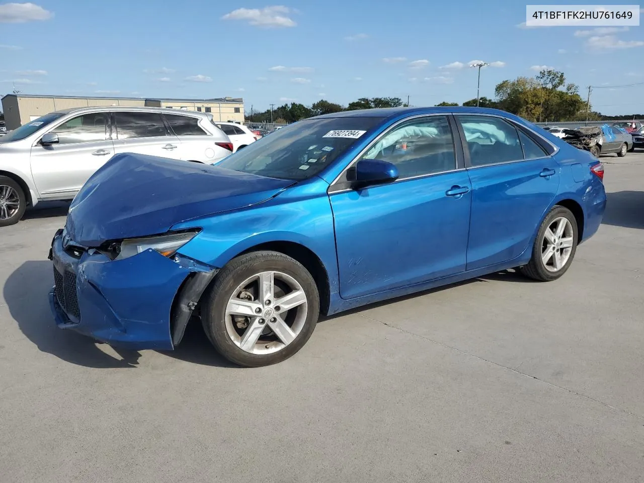 2017 Toyota Camry Le VIN: 4T1BF1FK2HU761649 Lot: 76927394