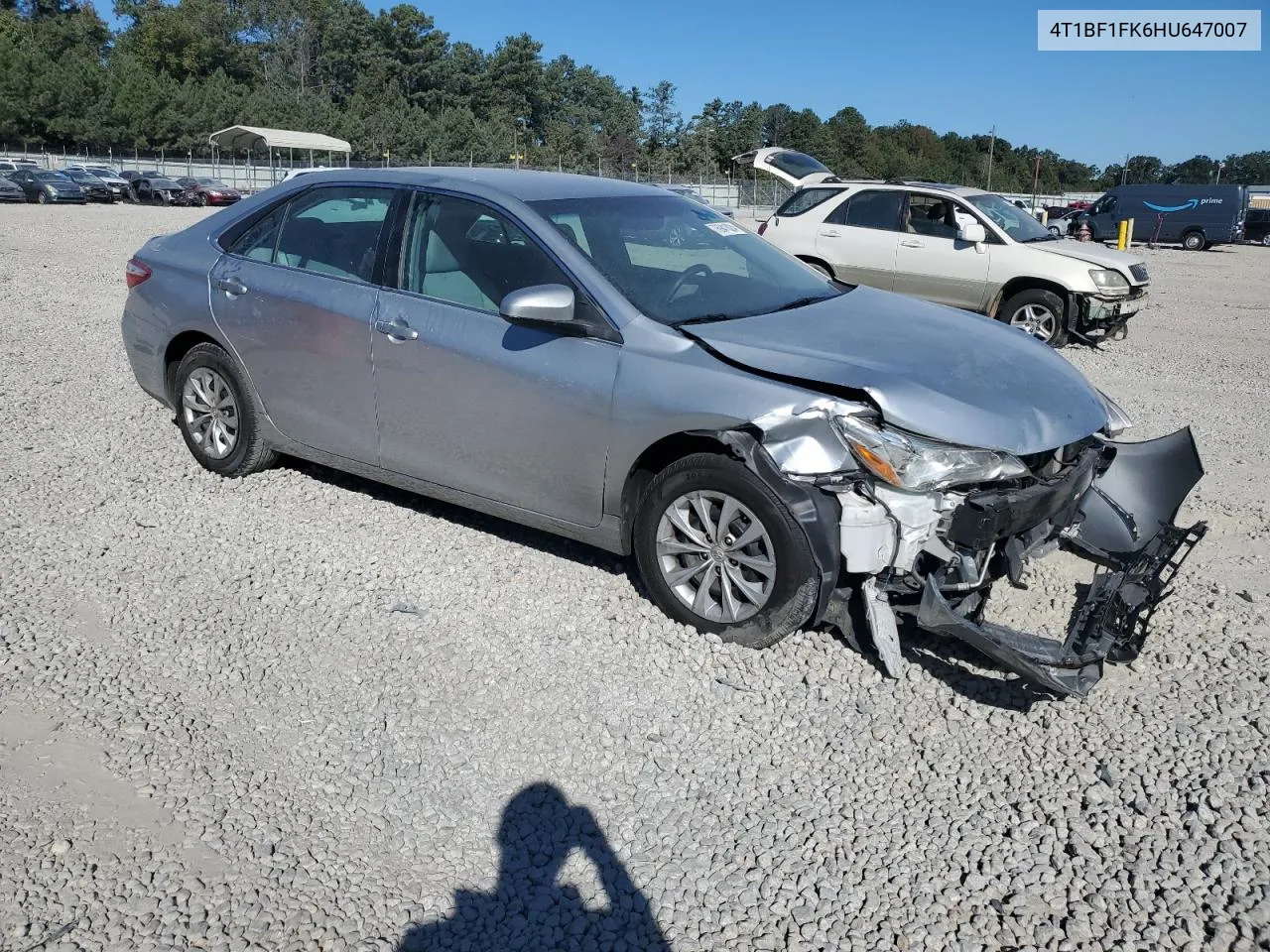 2017 Toyota Camry Le VIN: 4T1BF1FK6HU647007 Lot: 76941824