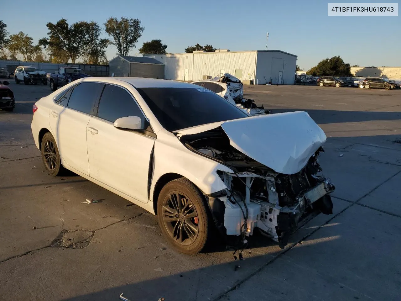 2017 Toyota Camry Le VIN: 4T1BF1FK3HU618743 Lot: 77679844