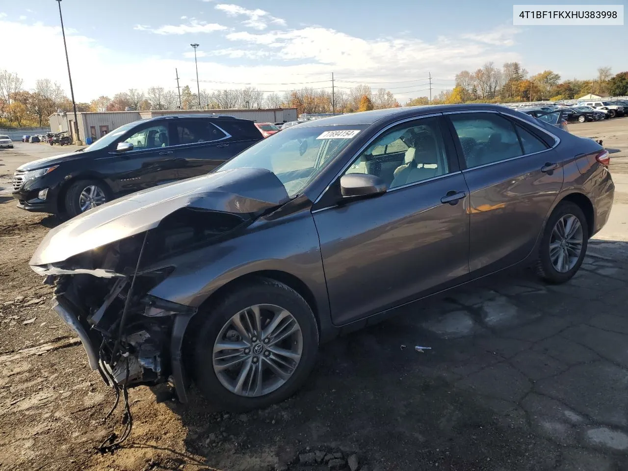 2017 Toyota Camry Le VIN: 4T1BF1FKXHU383998 Lot: 77694154