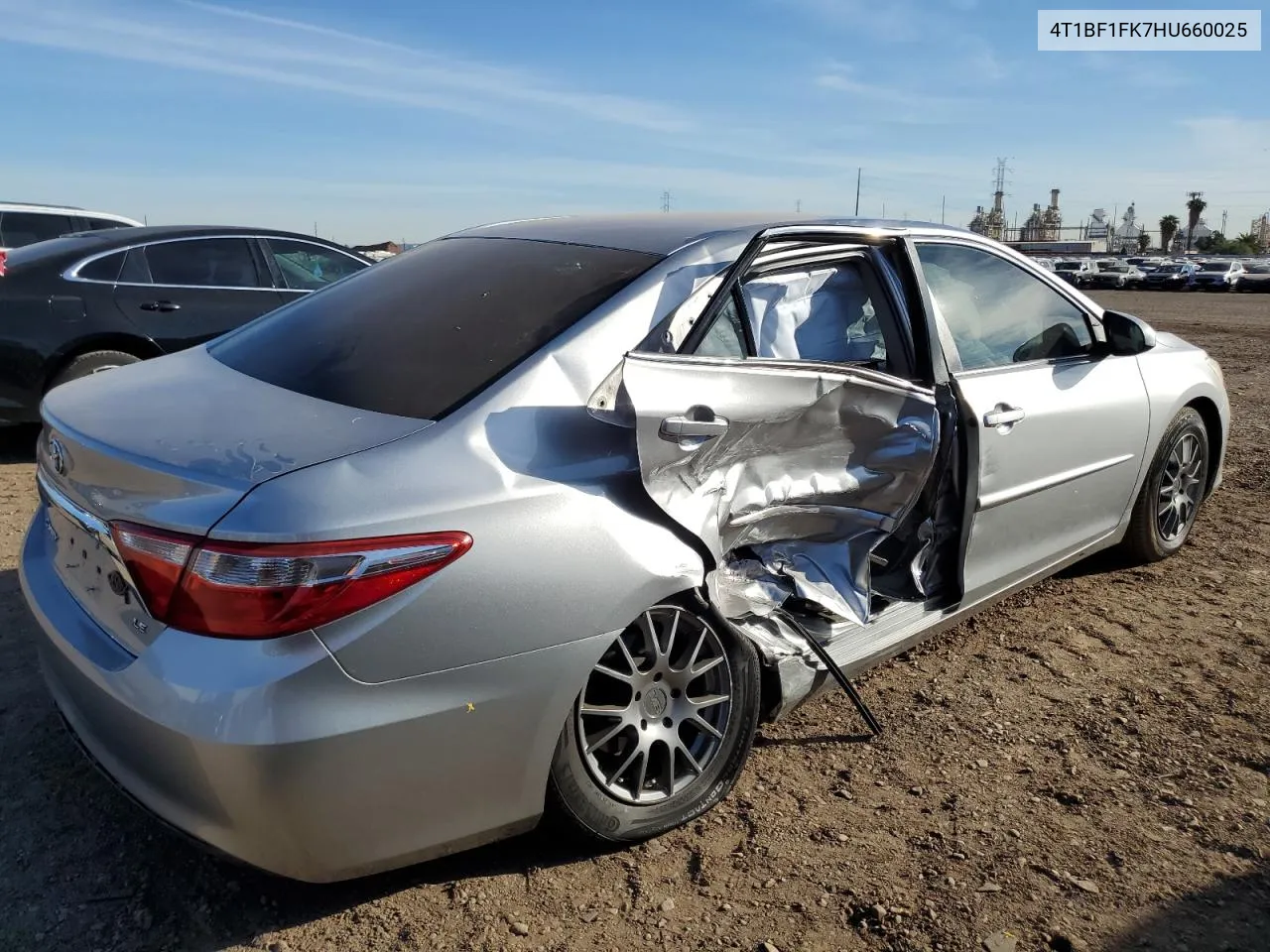 2017 Toyota Camry Le VIN: 4T1BF1FK7HU660025 Lot: 78182184