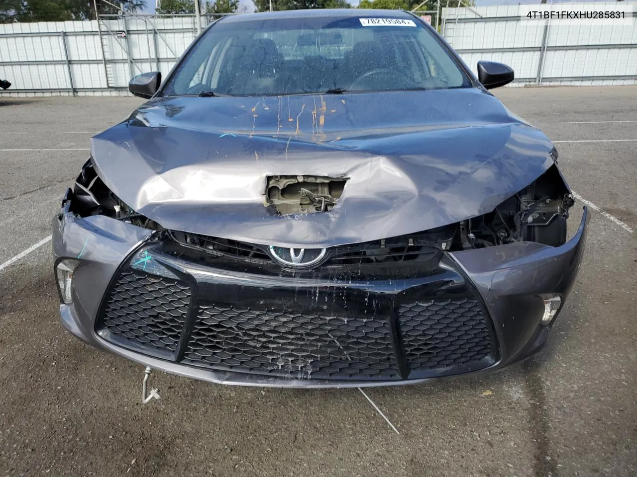 2017 Toyota Camry Le VIN: 4T1BF1FKXHU285831 Lot: 78219584