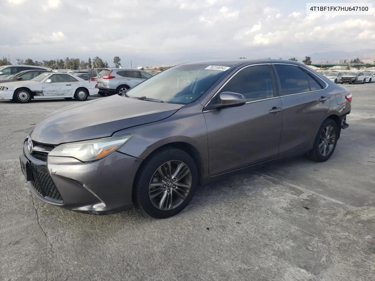 2017 Toyota Camry Le VIN: 4T1BF1FK7HU647100 Lot: 78220054