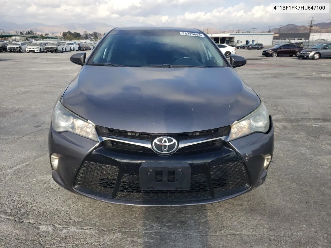 2017 Toyota Camry Le VIN: 4T1BF1FK7HU647100 Lot: 78220054