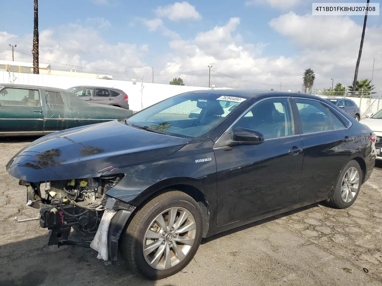 2017 Toyota Camry Hybrid VIN: 4T1BD1FK8HU207408 Lot: 78264484