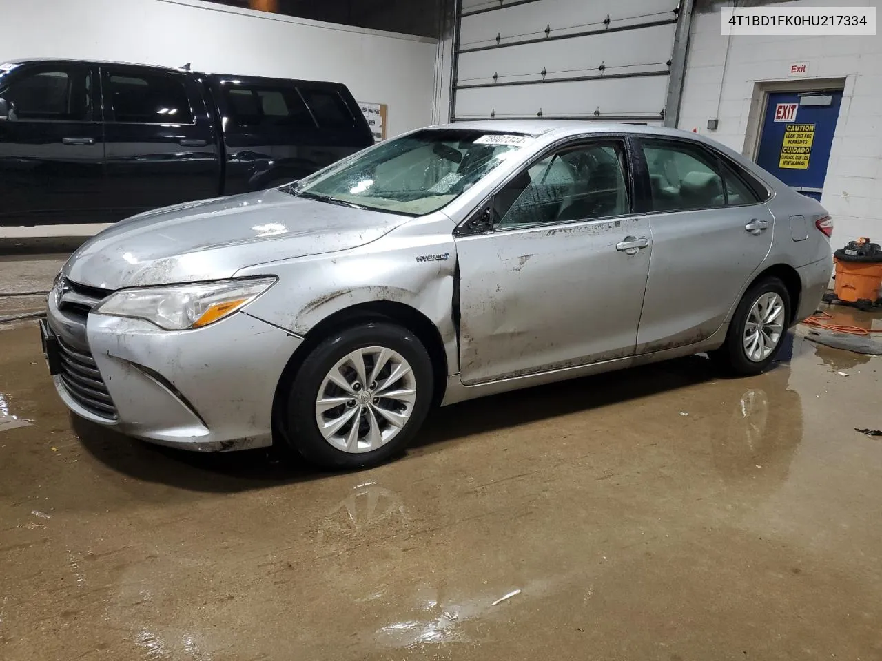 2017 Toyota Camry Hybrid VIN: 4T1BD1FK0HU217334 Lot: 78907344