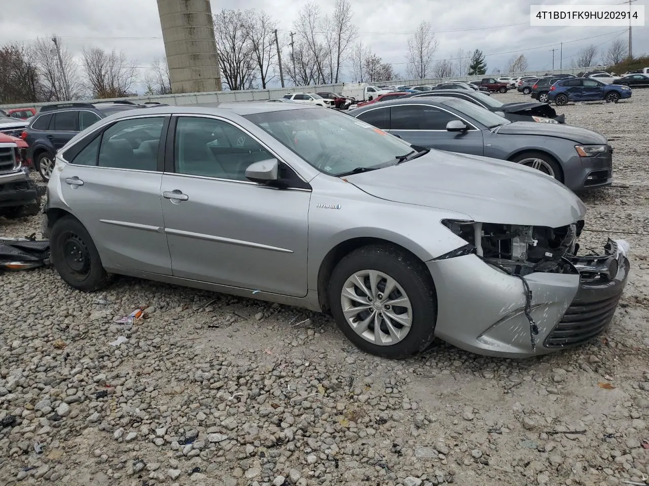 4T1BD1FK9HU202914 2017 Toyota Camry Hybrid