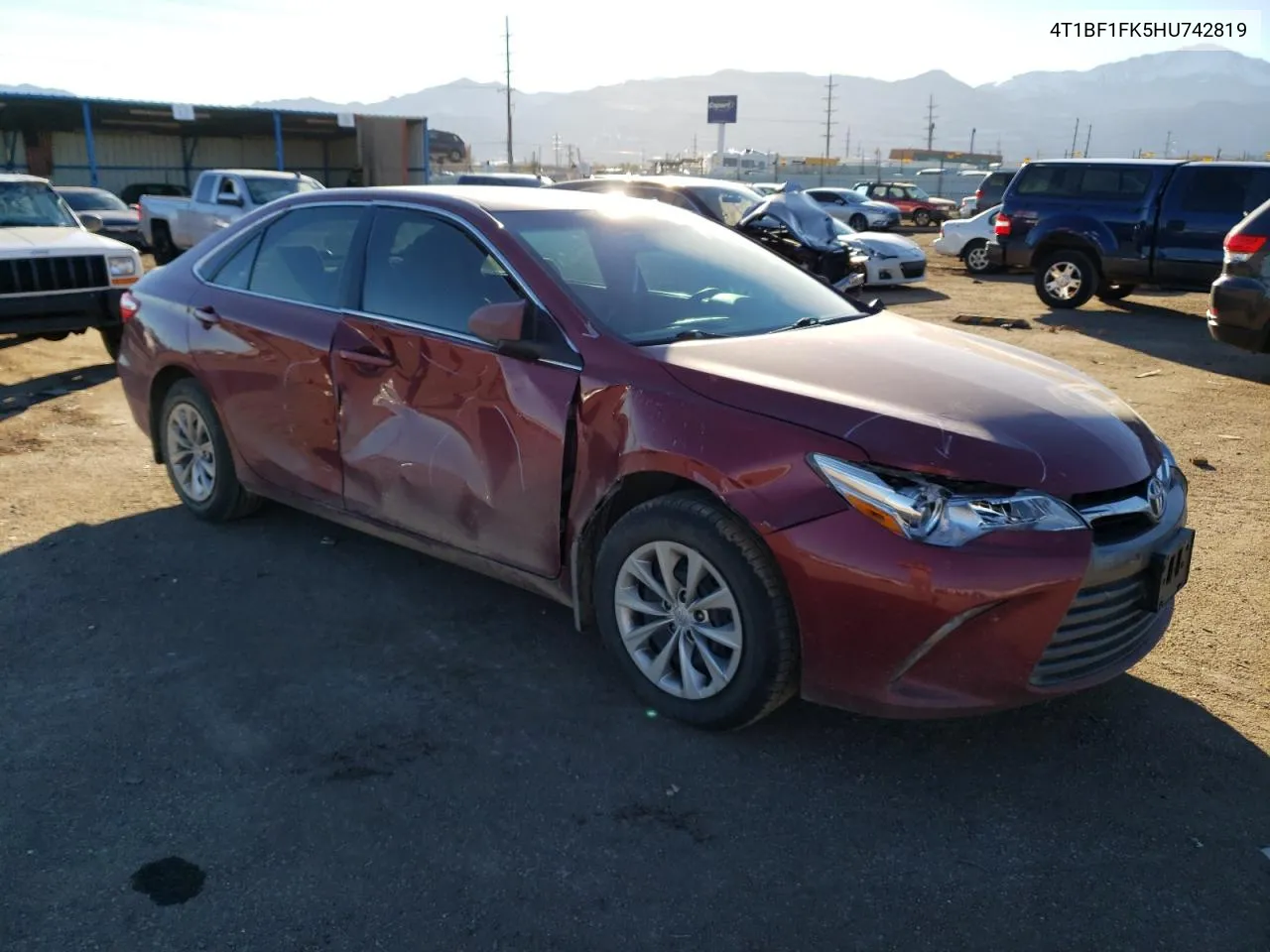 2017 Toyota Camry Le VIN: 4T1BF1FK5HU742819 Lot: 80023014