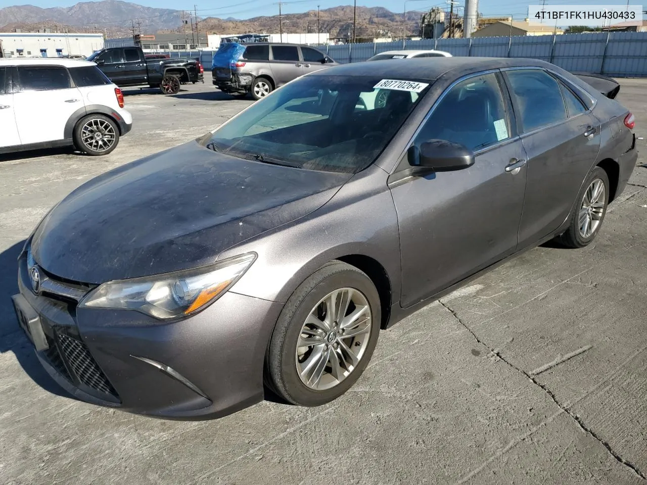 2017 Toyota Camry Le VIN: 4T1BF1FK1HU430433 Lot: 80770264