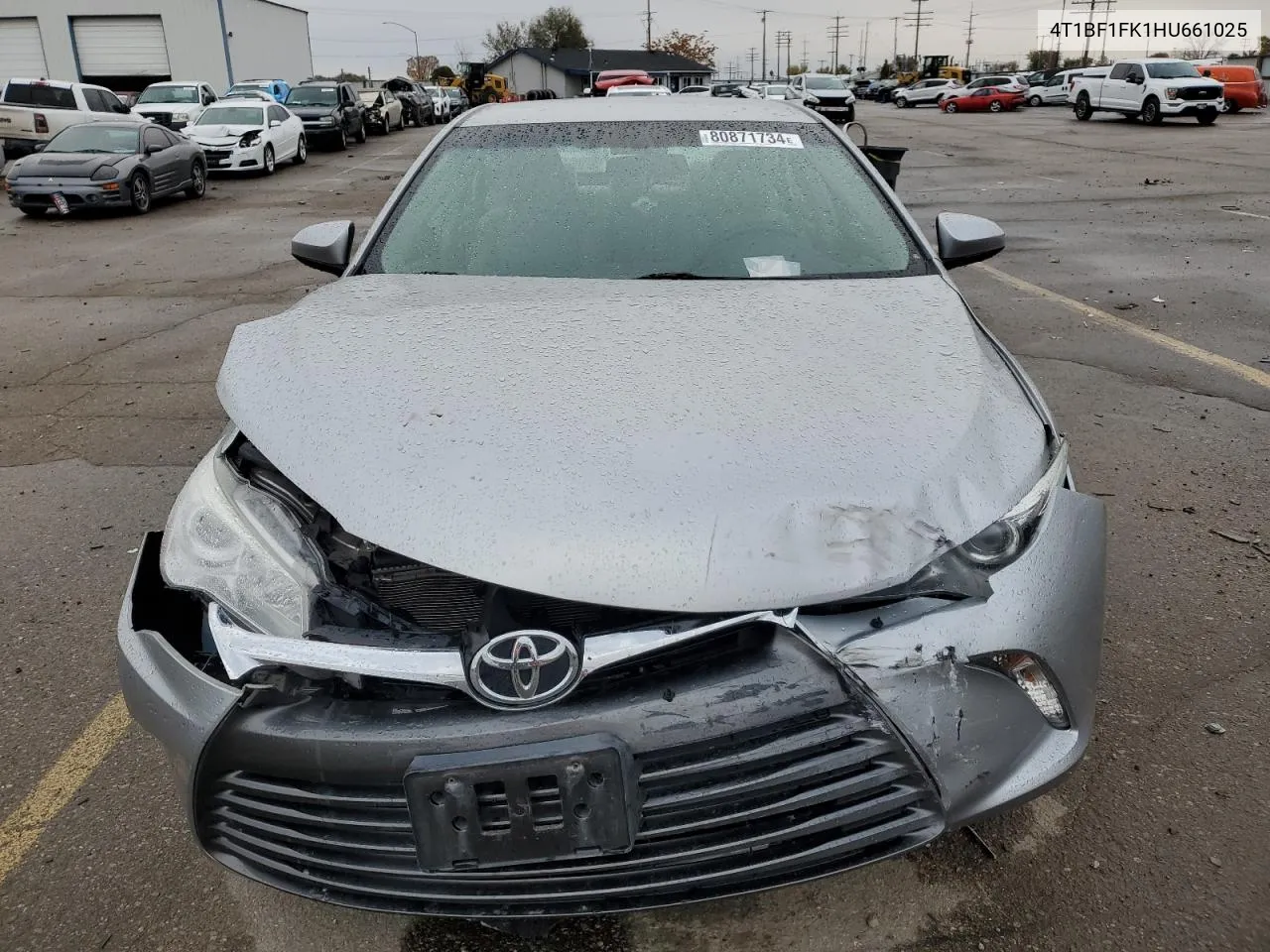 2017 Toyota Camry Le VIN: 4T1BF1FK1HU661025 Lot: 80871734