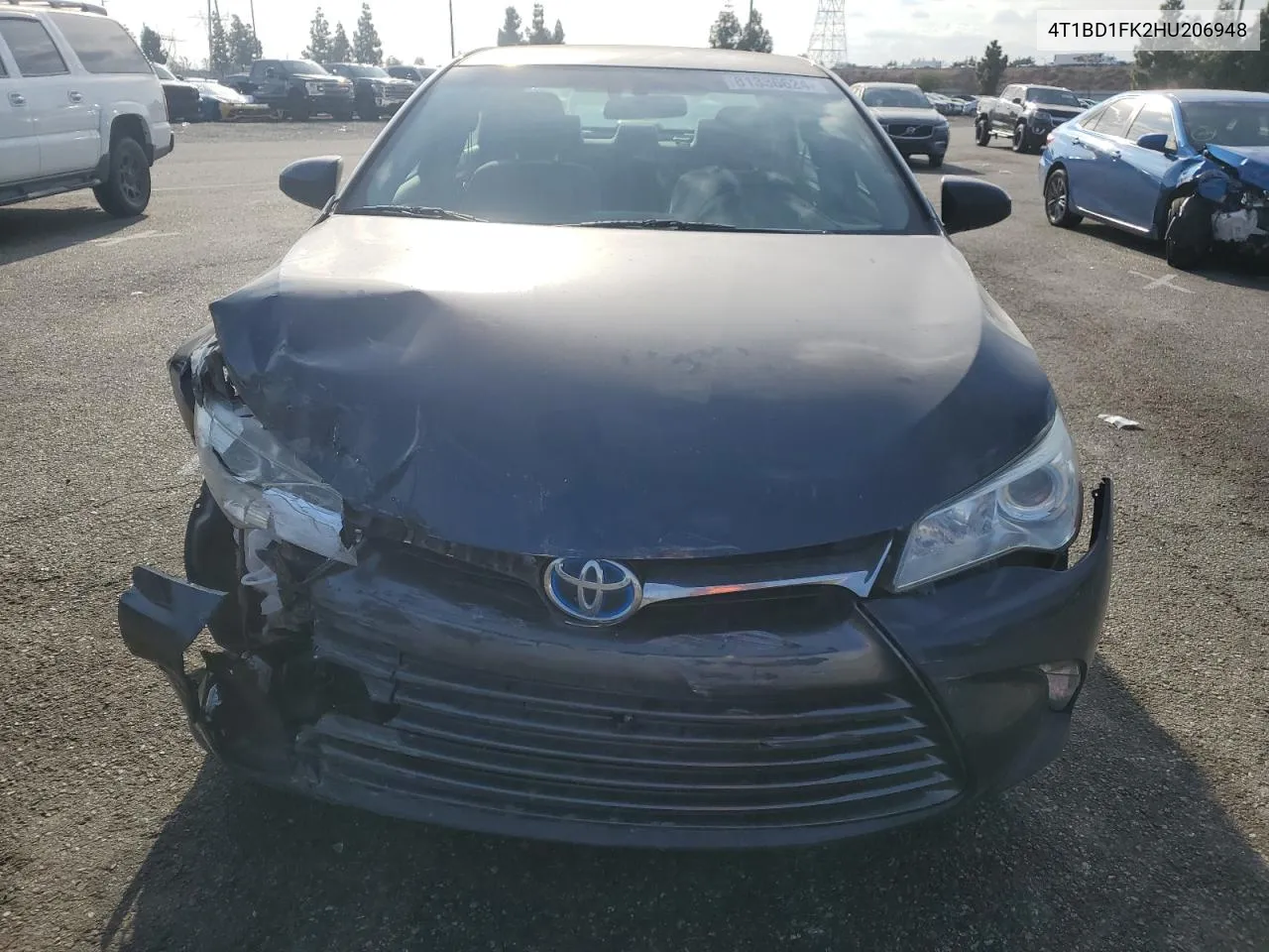 2017 Toyota Camry Hybrid VIN: 4T1BD1FK2HU206948 Lot: 81336624