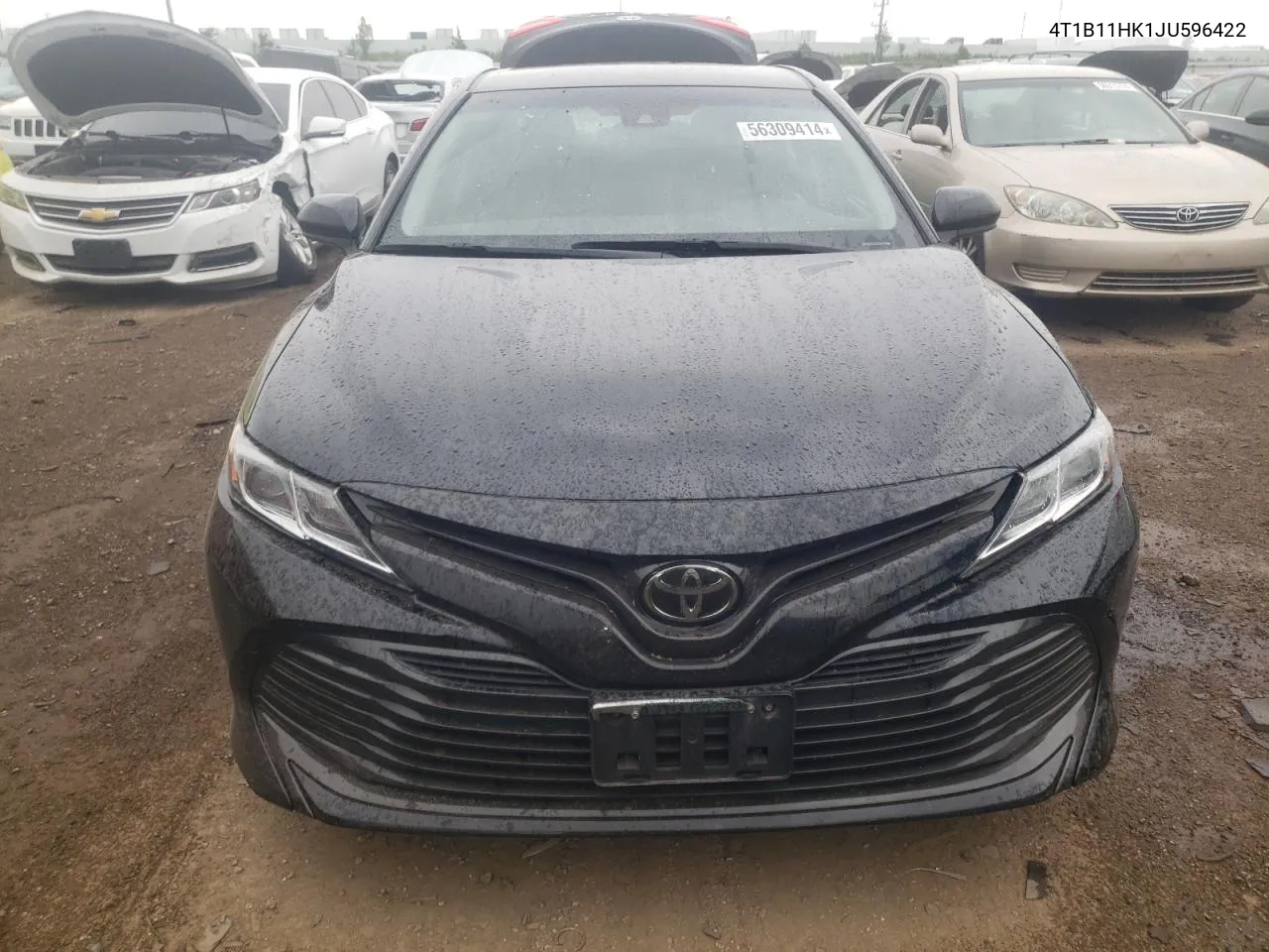 2018 Toyota Camry L VIN: 4T1B11HK1JU596422 Lot: 56309414