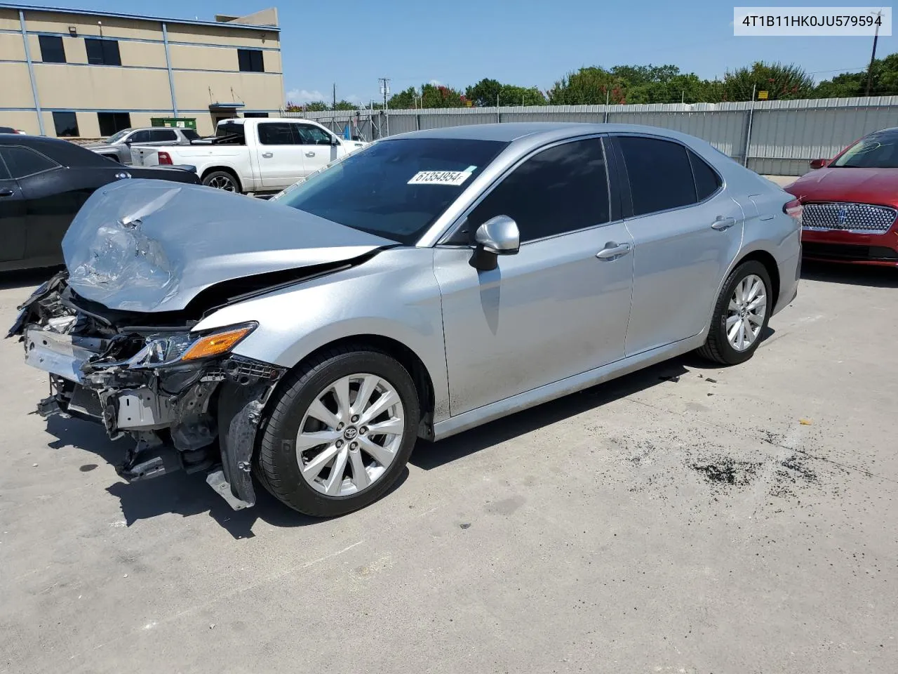 2018 Toyota Camry L VIN: 4T1B11HK0JU579594 Lot: 61354954