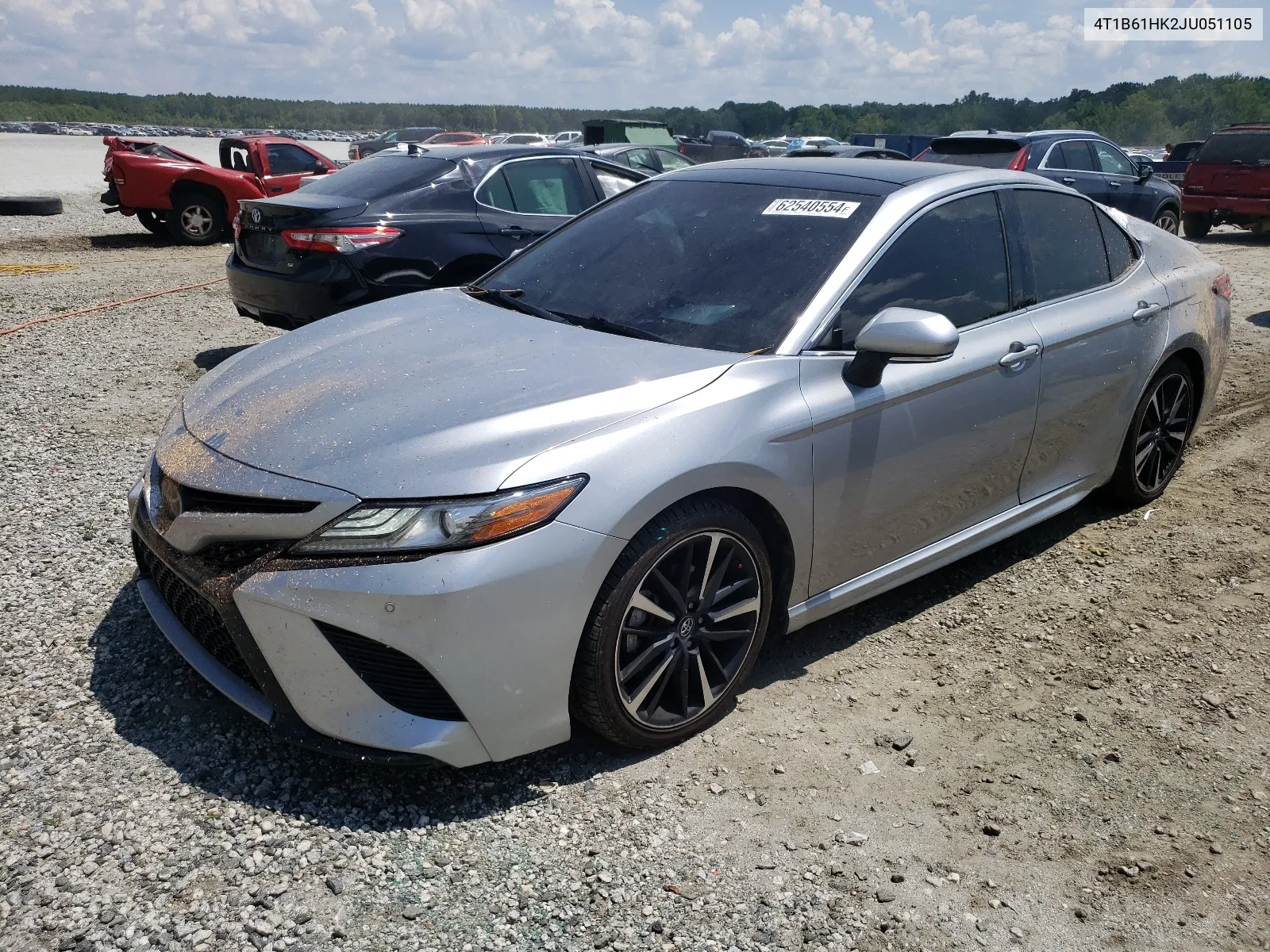 2018 Toyota Camry Xse VIN: 4T1B61HK2JU051105 Lot: 62540554