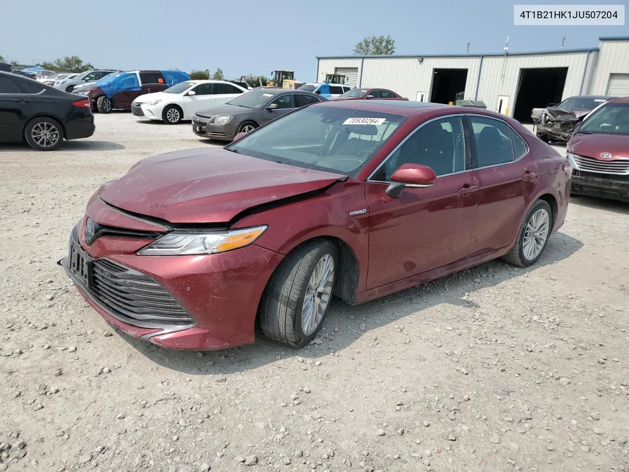 2018 Toyota Camry Hybrid VIN: 4T1B21HK1JU507204 Lot: 70930264