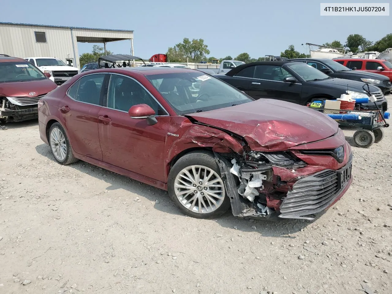 2018 Toyota Camry Hybrid VIN: 4T1B21HK1JU507204 Lot: 70930264