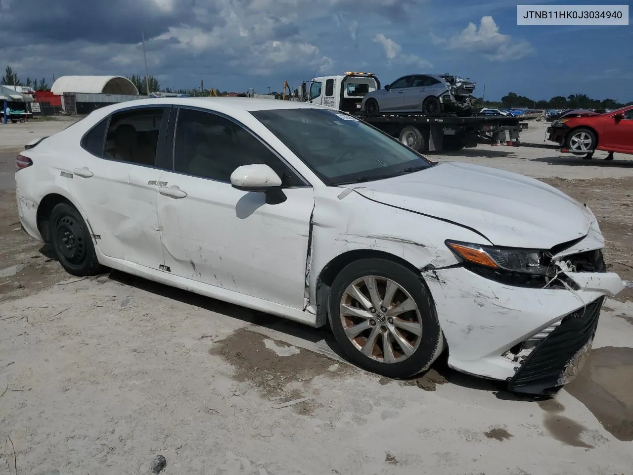 2018 Toyota Camry L VIN: JTNB11HK0J3034940 Lot: 71604684