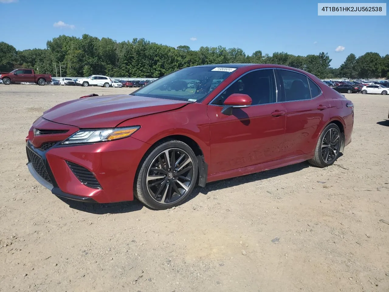 2018 Toyota Camry Xse VIN: 4T1B61HK2JU562538 Lot: 71980604