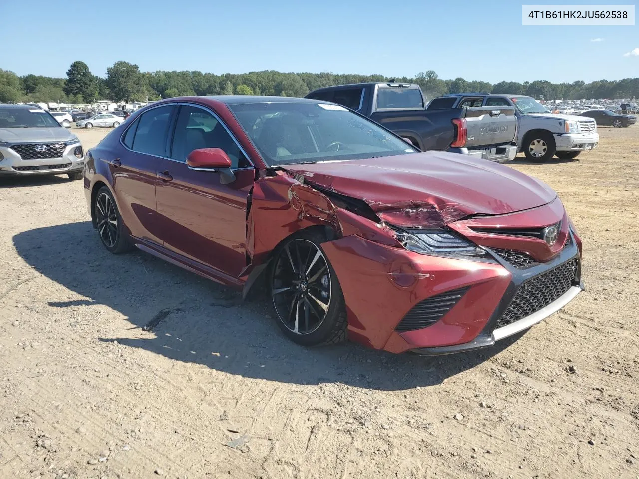 2018 Toyota Camry Xse VIN: 4T1B61HK2JU562538 Lot: 71980604