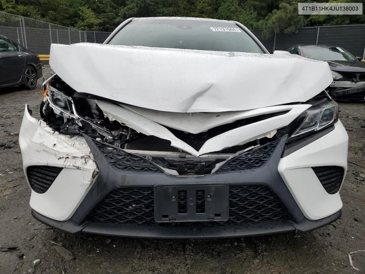 4T1B11HK4JU138003 2018 Toyota Camry L