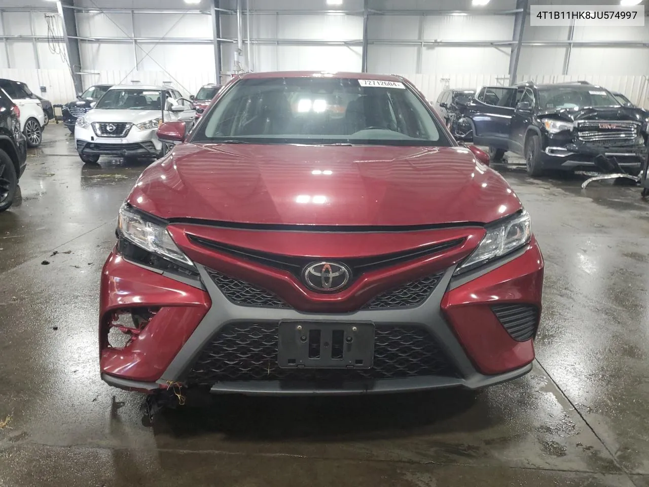 2018 Toyota Camry L VIN: 4T1B11HK8JU574997 Lot: 72712604