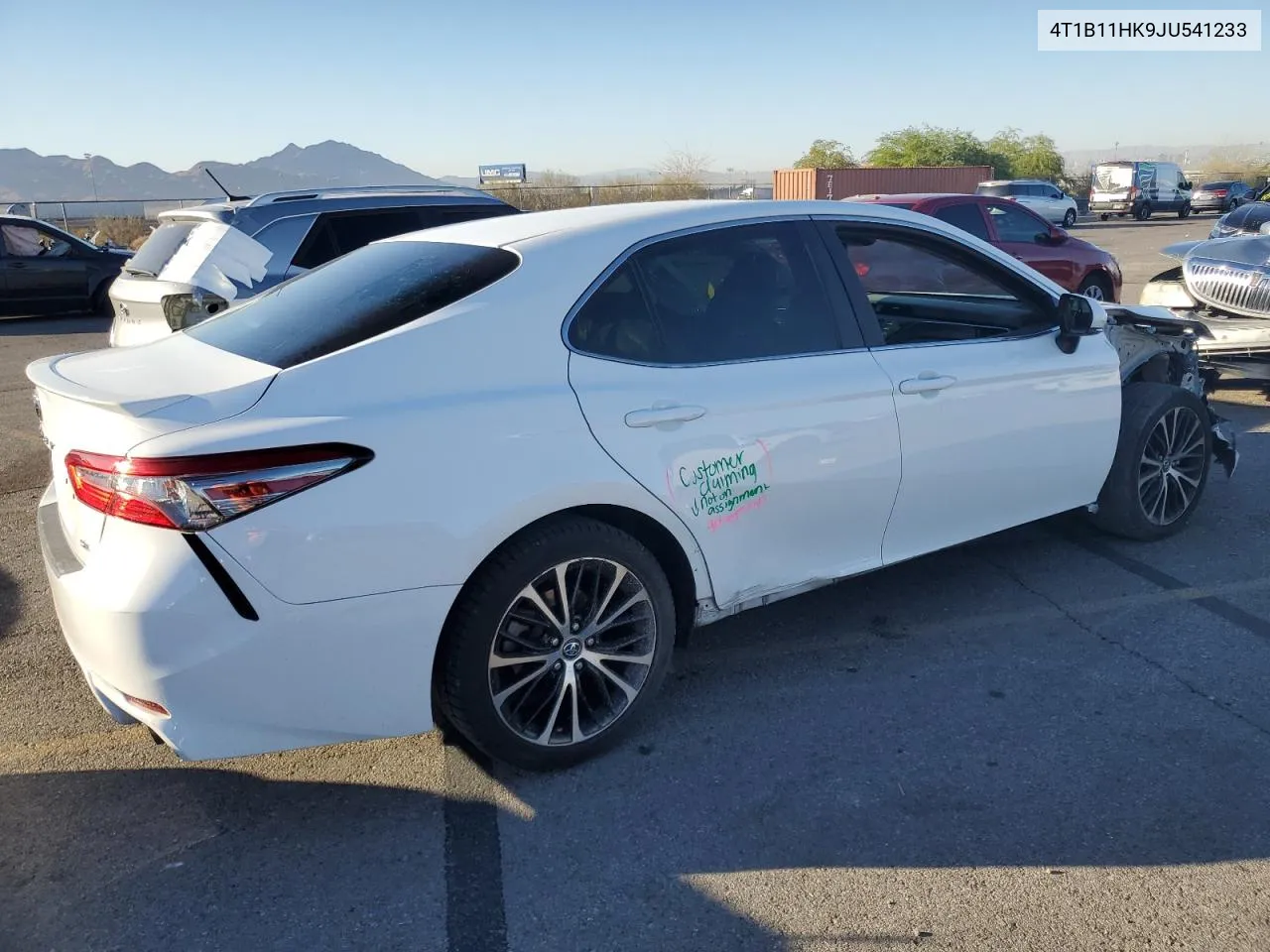 2018 Toyota Camry L VIN: 4T1B11HK9JU541233 Lot: 72803174