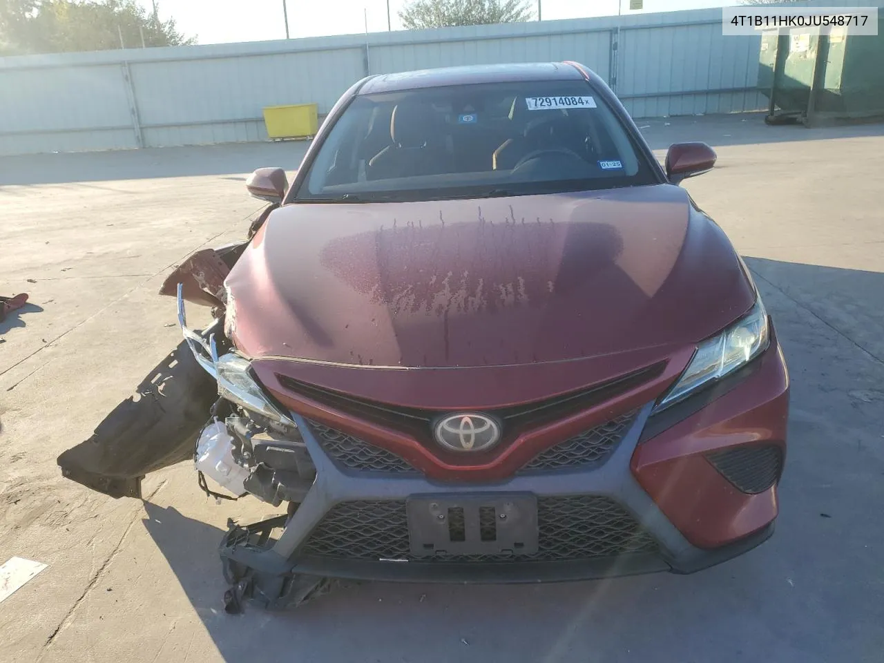 4T1B11HK0JU548717 2018 Toyota Camry L