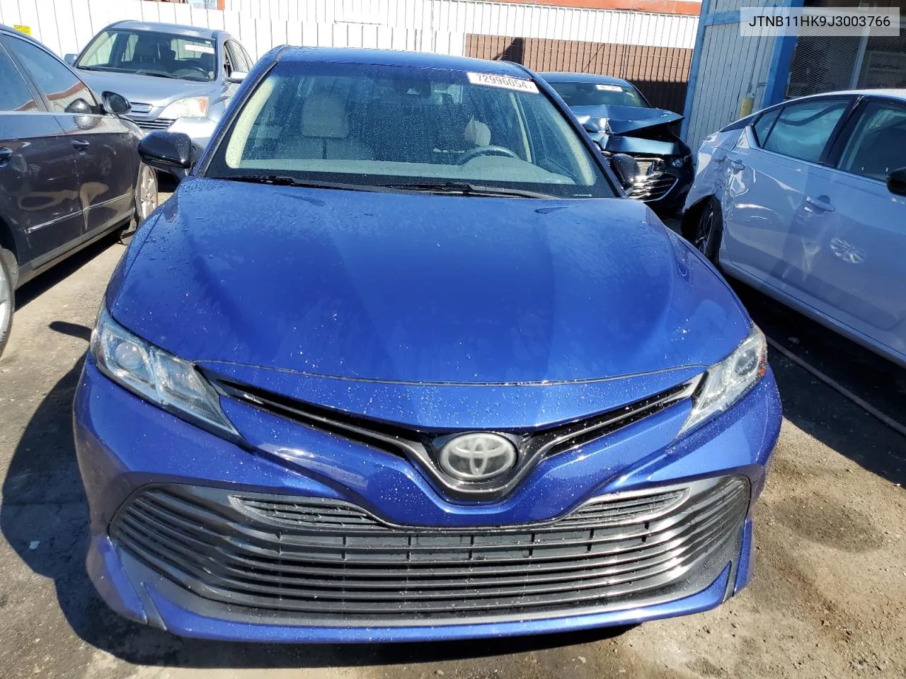 2018 Toyota Camry L VIN: JTNB11HK9J3003766 Lot: 72996054