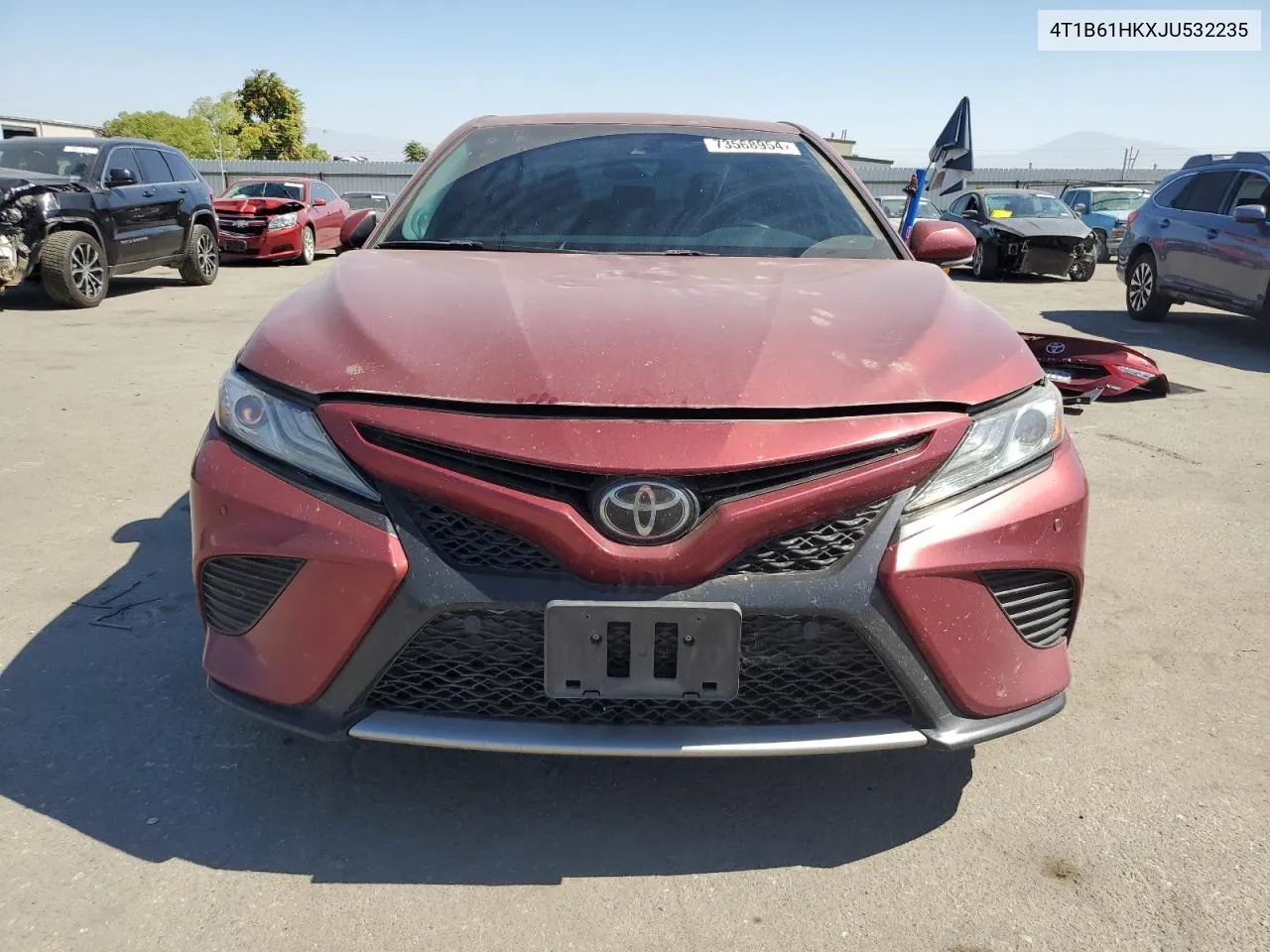 2018 Toyota Camry Xse VIN: 4T1B61HKXJU532235 Lot: 73568954