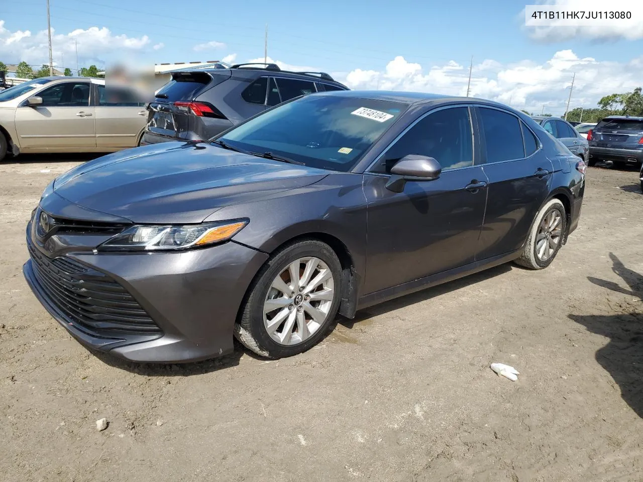 4T1B11HK7JU113080 2018 Toyota Camry L