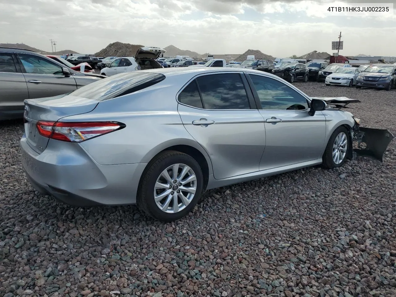 2018 Toyota Camry L VIN: 4T1B11HK3JU002235 Lot: 74794594