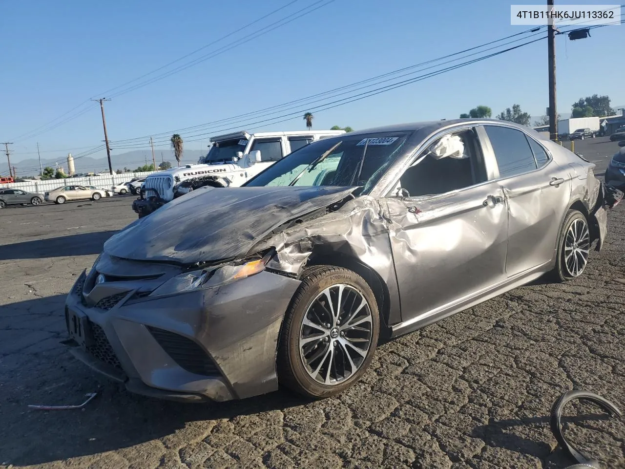 2018 Toyota Camry L VIN: 4T1B11HK6JU113362 Lot: 75123004