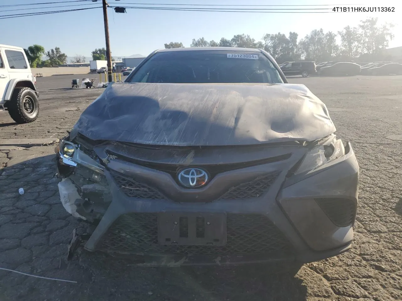 2018 Toyota Camry L VIN: 4T1B11HK6JU113362 Lot: 75123004