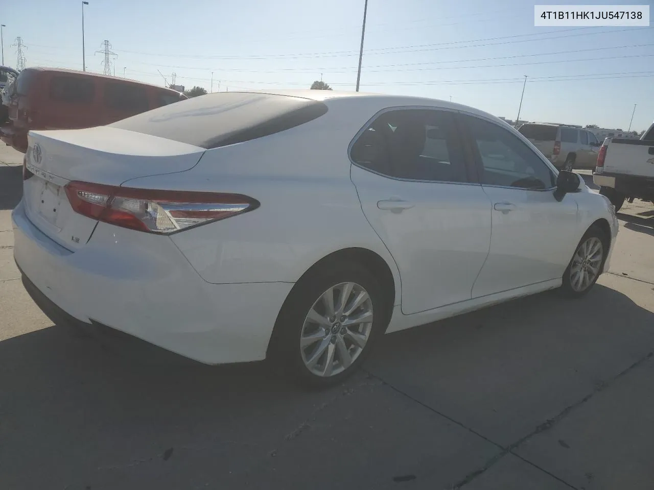 2018 Toyota Camry L VIN: 4T1B11HK1JU547138 Lot: 76832534