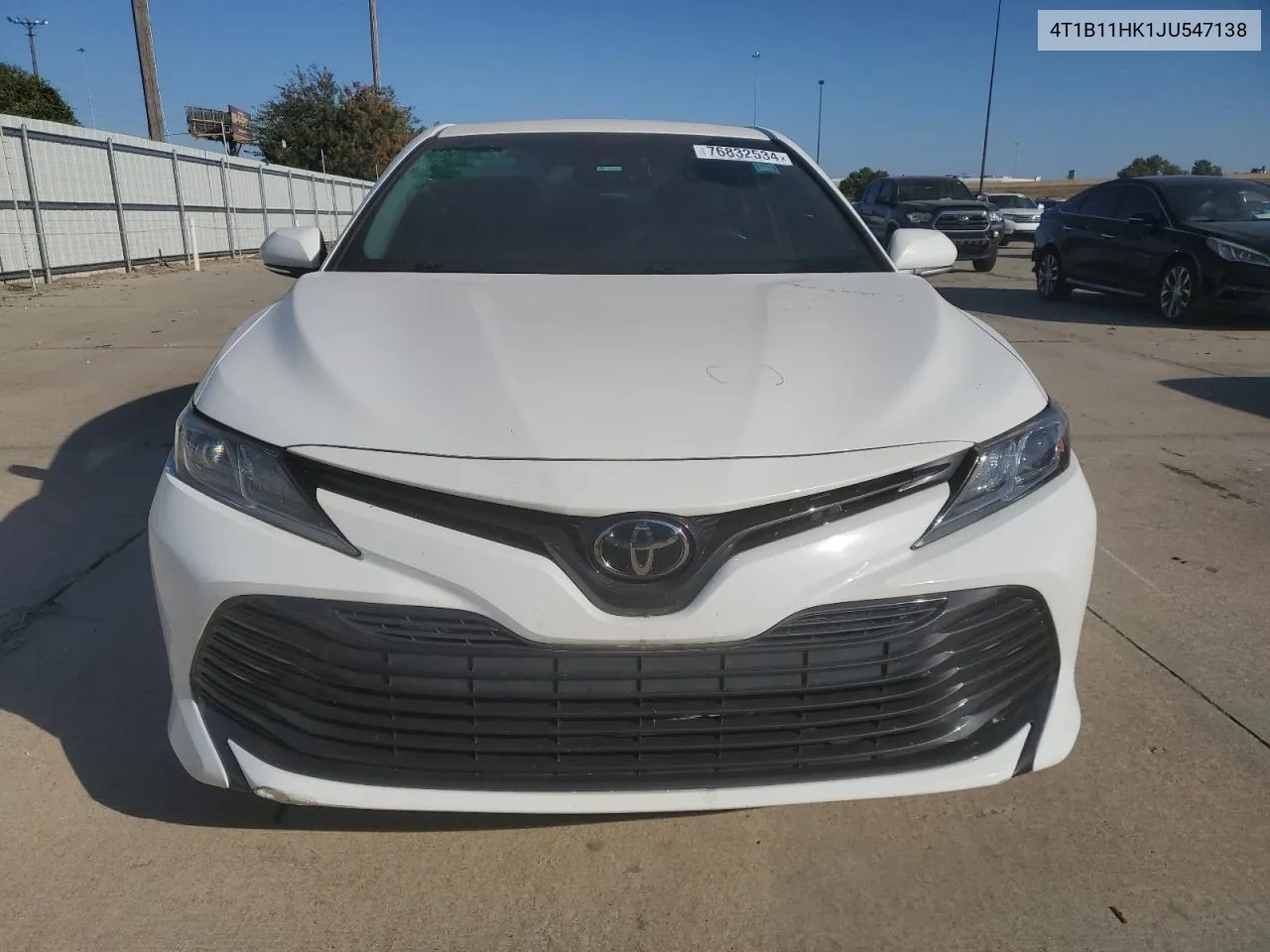 2018 Toyota Camry L VIN: 4T1B11HK1JU547138 Lot: 76832534