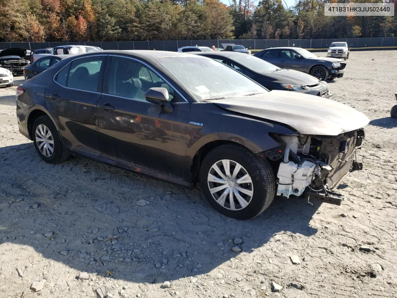 2018 Toyota Camry Le VIN: 4T1B31HK3JU502440 Lot: 76995094