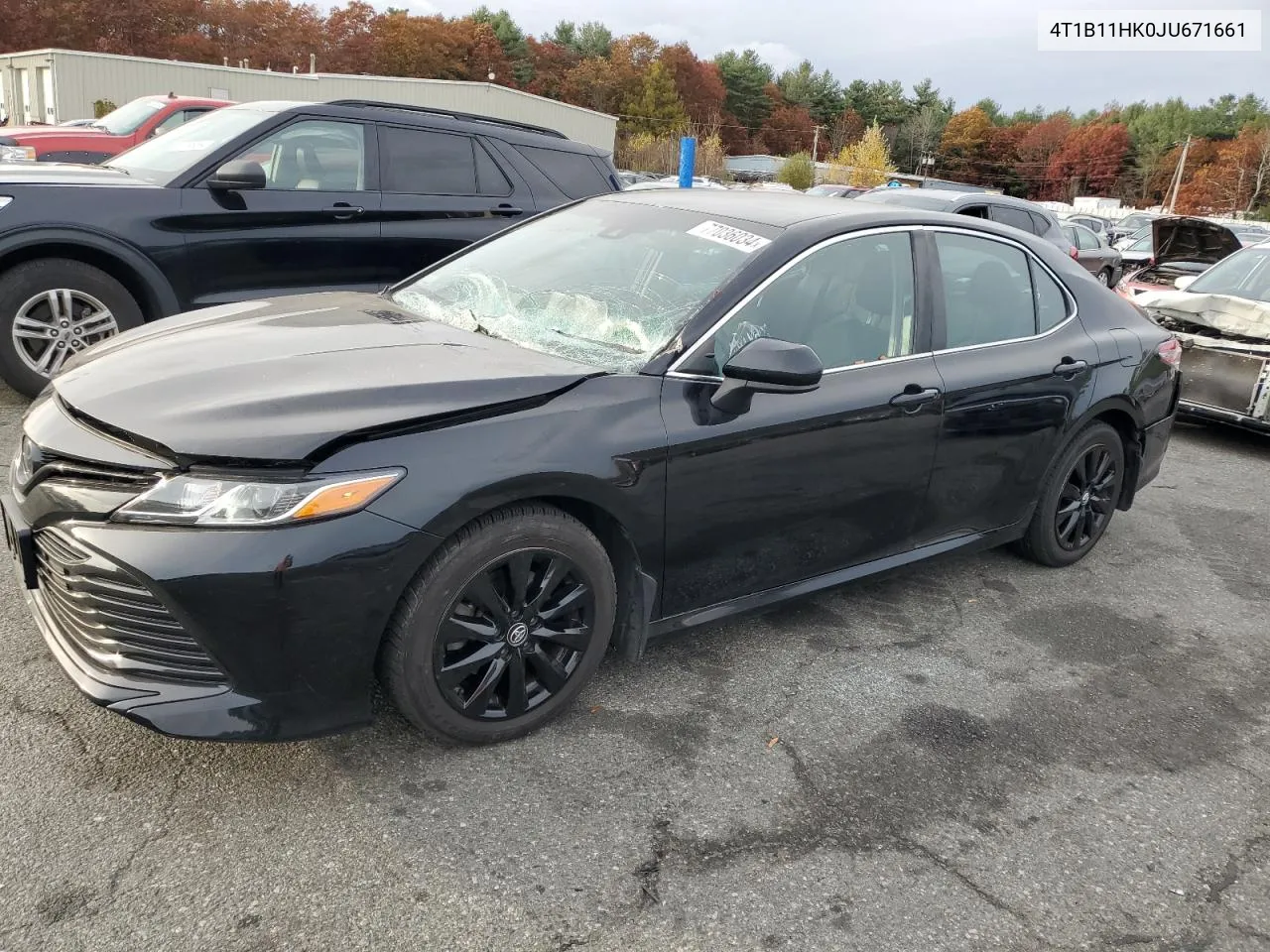 2018 Toyota Camry L VIN: 4T1B11HK0JU671661 Lot: 77036034