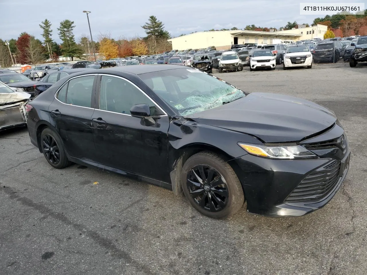 2018 Toyota Camry L VIN: 4T1B11HK0JU671661 Lot: 77036034