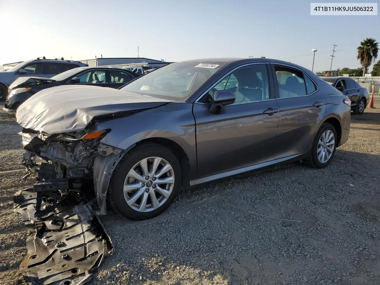 2018 Toyota Camry L VIN: 4T1B11HK9JU506322 Lot: 77036734