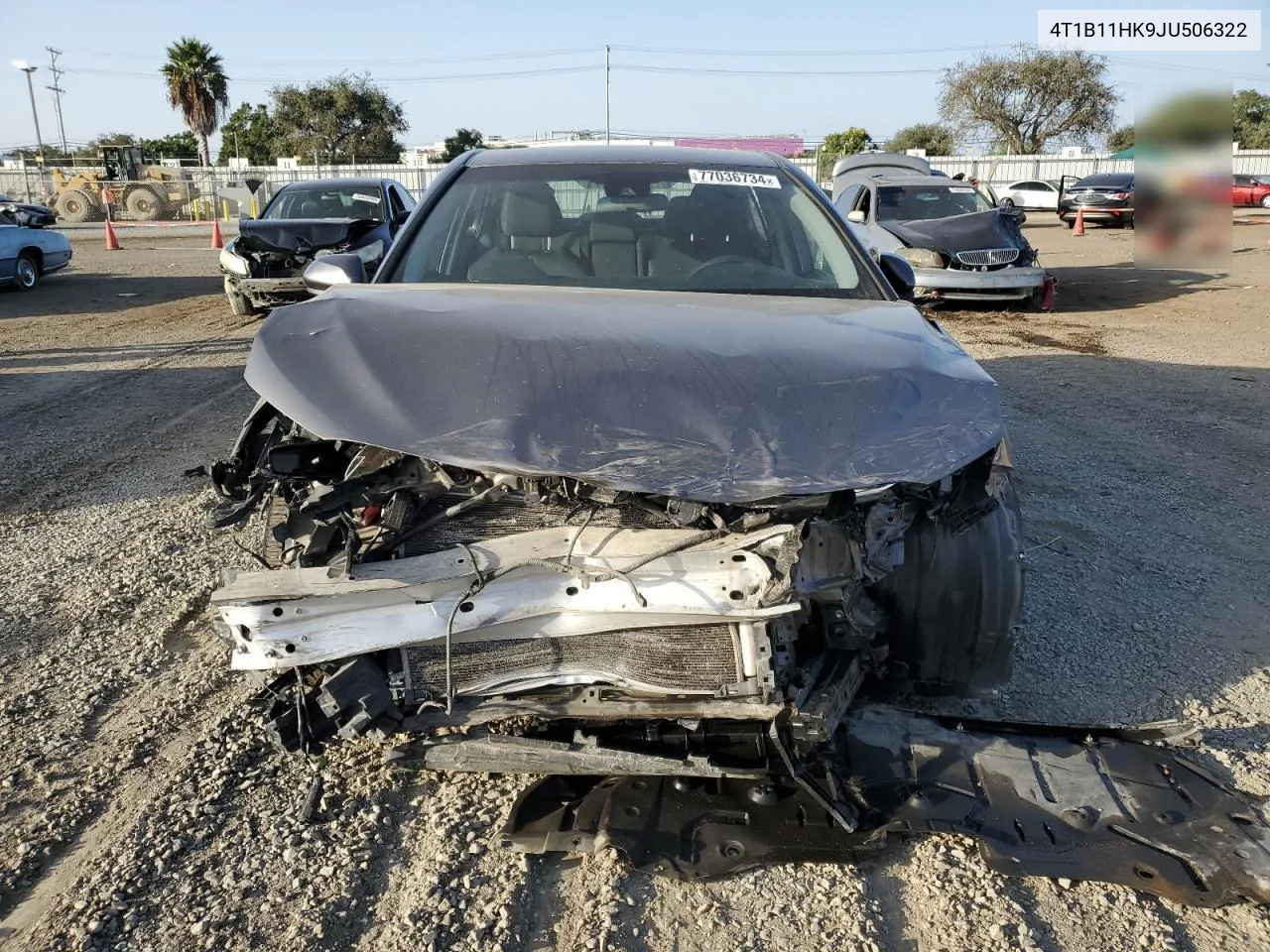 2018 Toyota Camry L VIN: 4T1B11HK9JU506322 Lot: 77036734