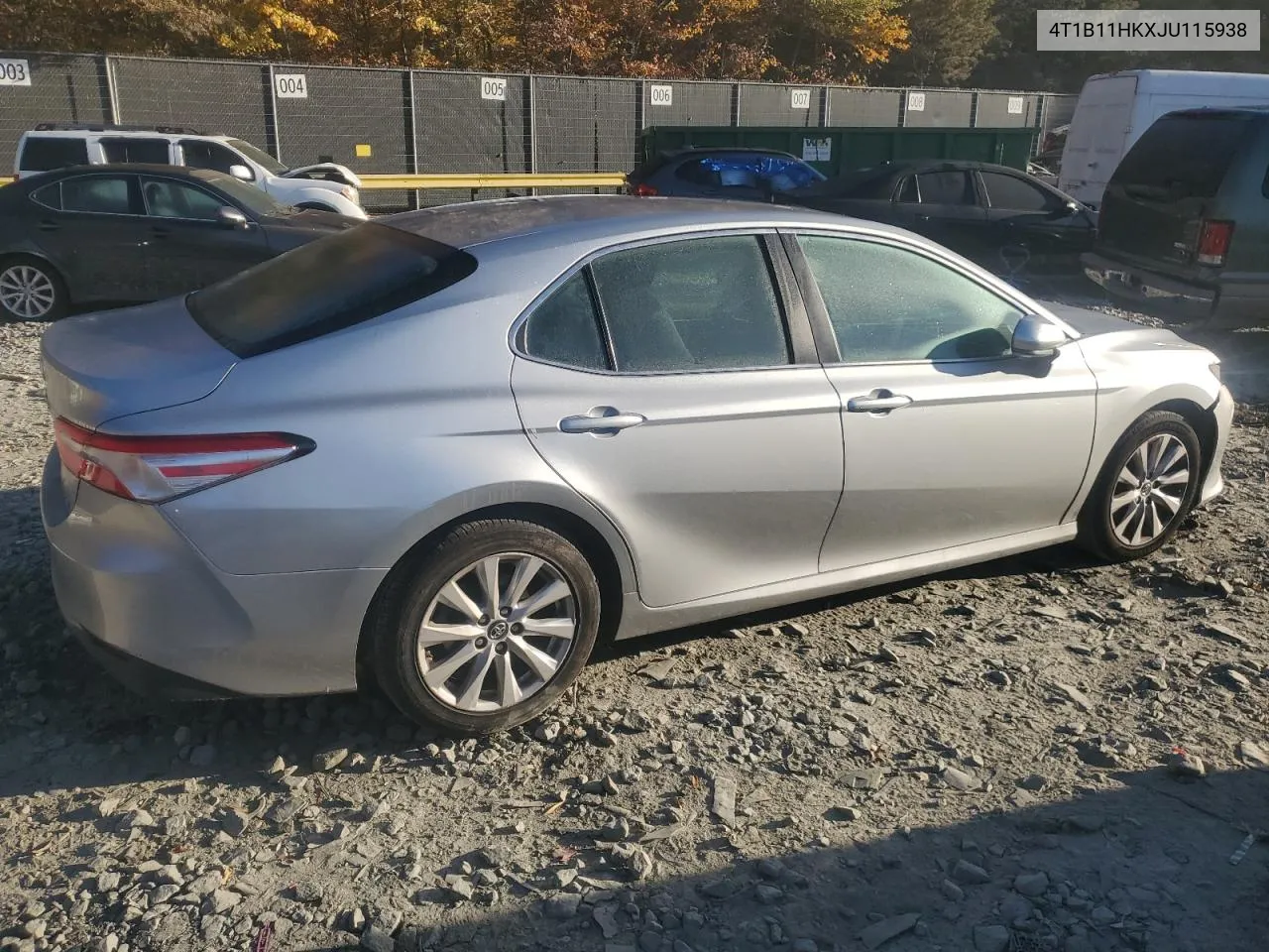 2018 Toyota Camry L VIN: 4T1B11HKXJU115938 Lot: 77192184