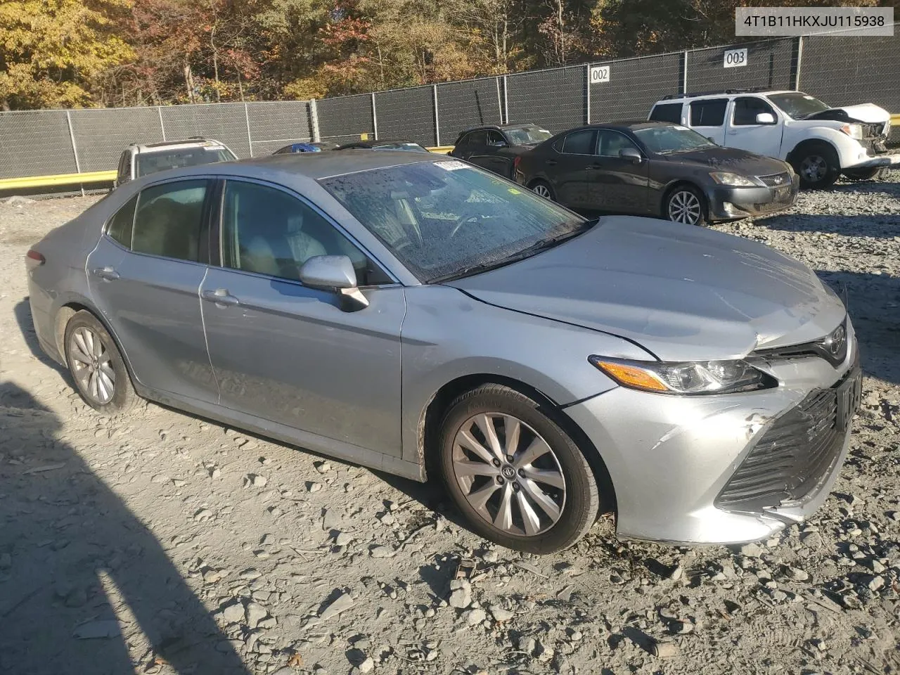 2018 Toyota Camry L VIN: 4T1B11HKXJU115938 Lot: 77192184