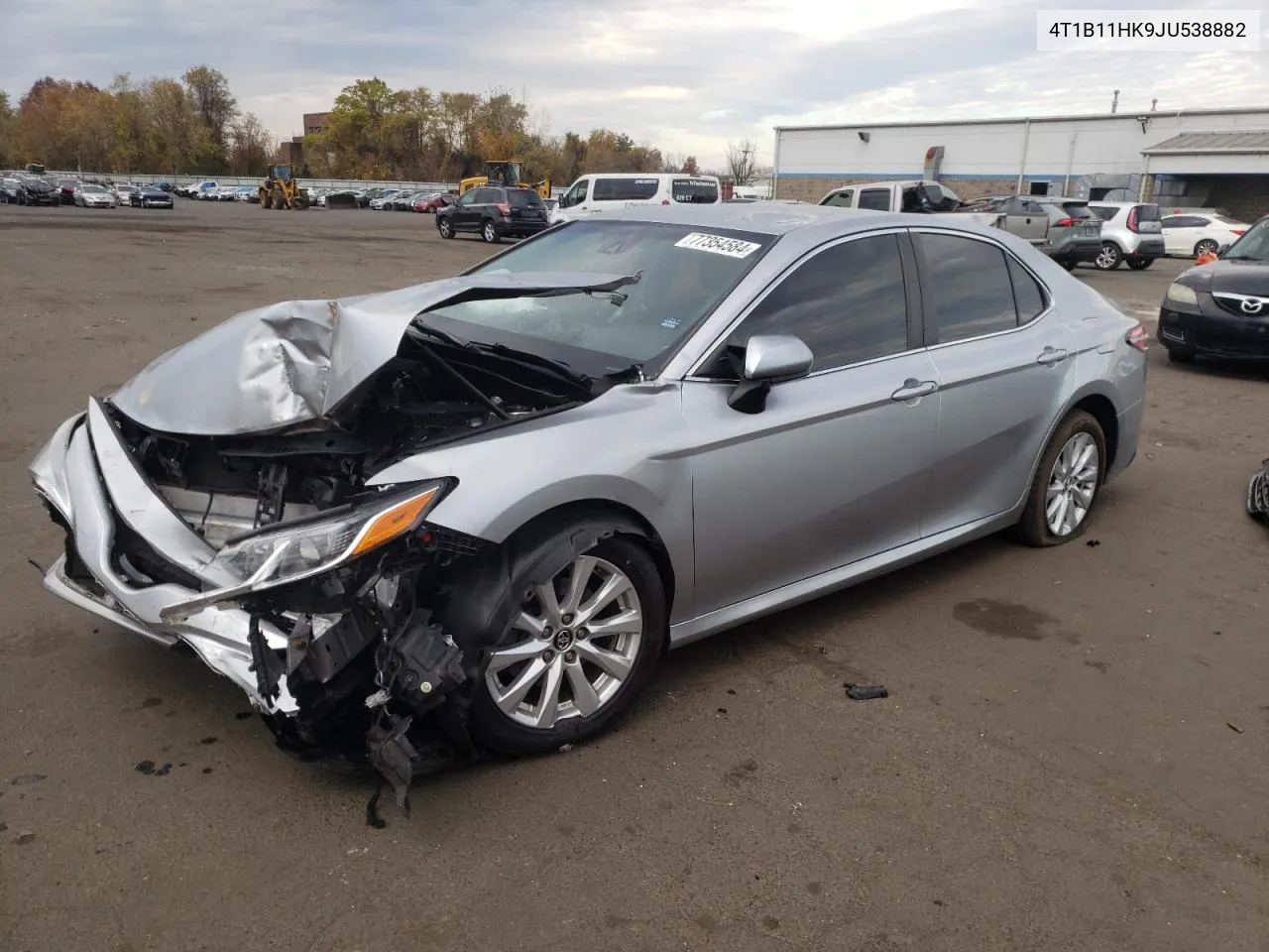 2018 Toyota Camry L VIN: 4T1B11HK9JU538882 Lot: 77354584