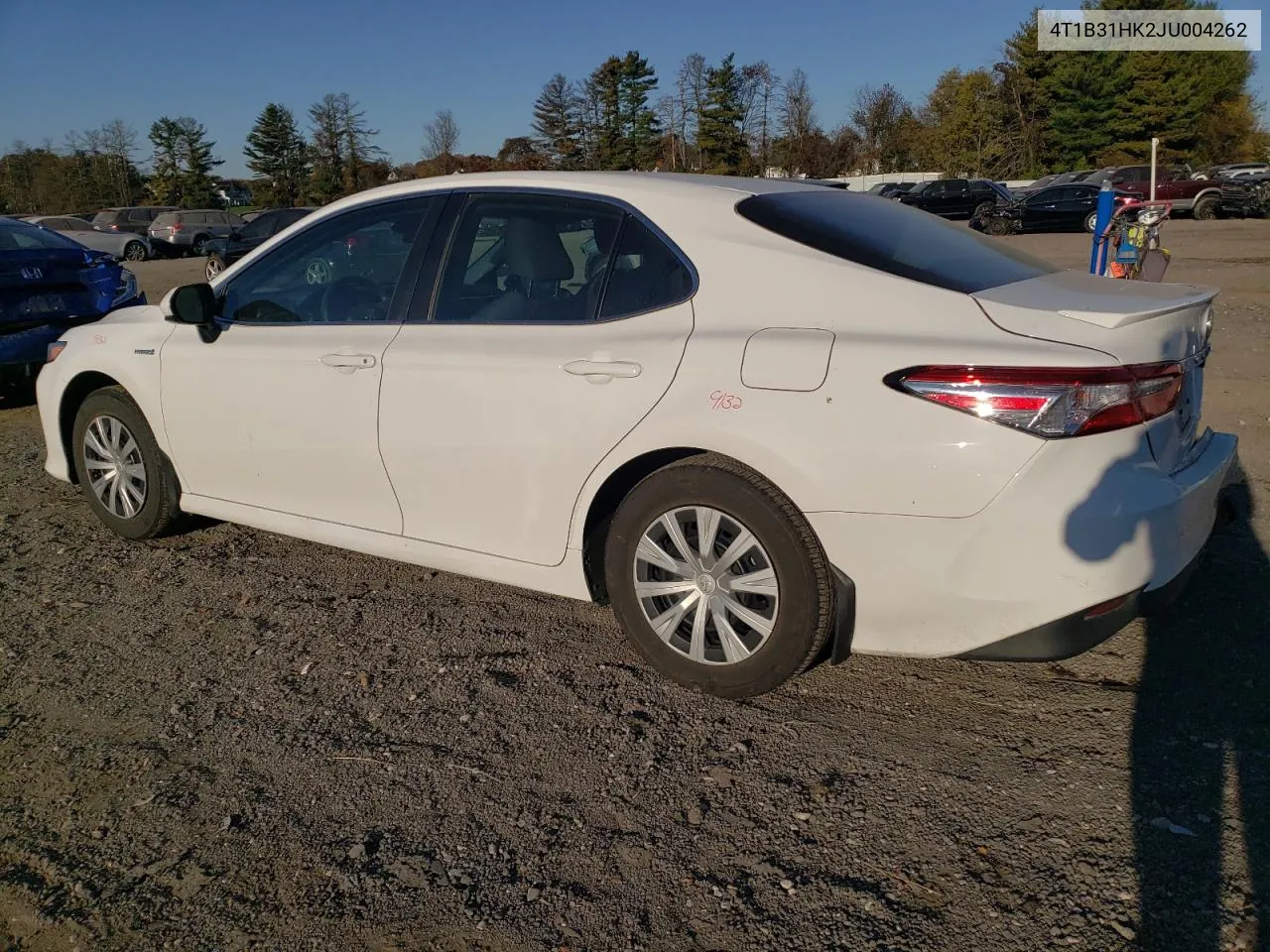 2018 Toyota Camry Le VIN: 4T1B31HK2JU004262 Lot: 77549924