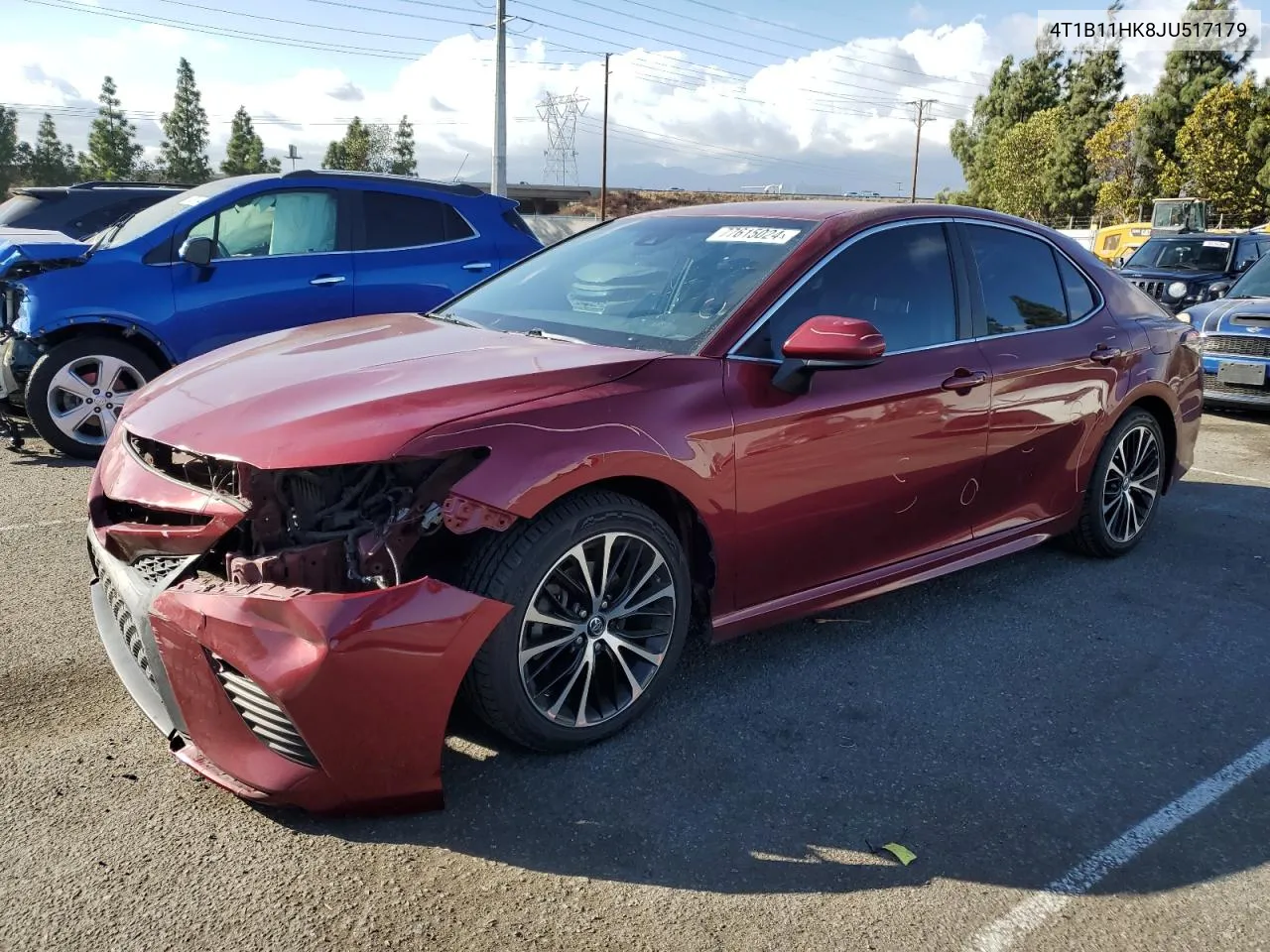 2018 Toyota Camry L VIN: 4T1B11HK8JU517179 Lot: 77615024