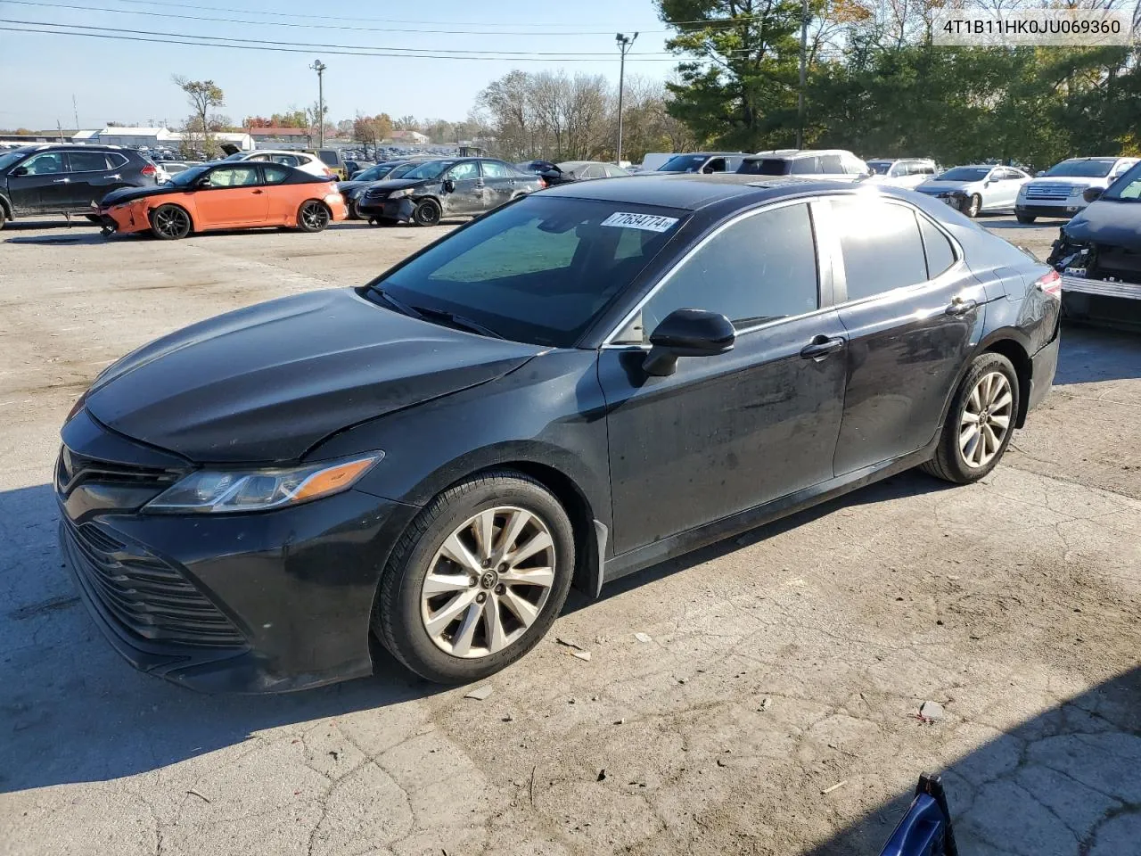 2018 Toyota Camry L VIN: 4T1B11HK0JU069360 Lot: 77634774